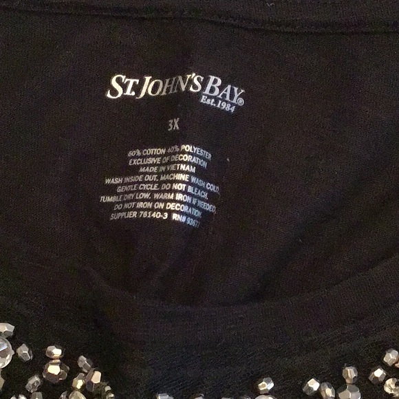 Lovely Rhinestone Accented Tee - Picture 3 of 3